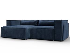 Диван угловой Лига Диванов Лига-061 131151L Синий