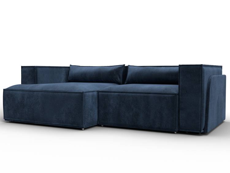 Диван угловой Лига Диванов Лига-061 131151L Синий