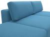 Диван прямой модульный с пуфом Лига Диванов Лига-060 129677 Голубой фото 4