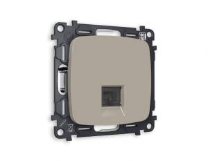 Комплект механизма телефонной розетки со шторкой Ambrella Volt Omega MO372030