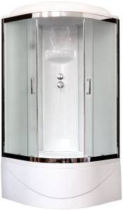 Душевая кабина Royal Bath RB 100BK6-WC-CH с высоким поддоном, с сиденьем