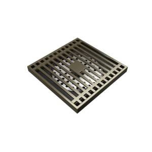 Душевой трап Teymi Helmi T90323 решетка бронза, 10x10 см