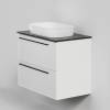Тумба с раковиной La Fenice Elba Twin Bianco NFNC-01-ELB-B-80-2-3-M-GB белая матовая, 80 см фото 5