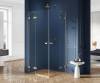 Душевое ограждение NEW TRENDY AVEXA GOLD BRUSHED 90x120x200 EXK-1783 (брашированное золото) фото 2