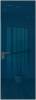 Межкомнатная дверь Profil Doors 1 AGK цвет профиля Серая ночь, стекло безопасное 4 мм зеркало синее 600x2000
