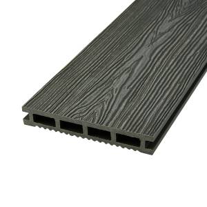 Террасная доска Варяжский Композит Серый 3000x140x22