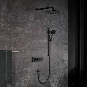 Душевой комплект Black&White U7646GM оружейная сталь