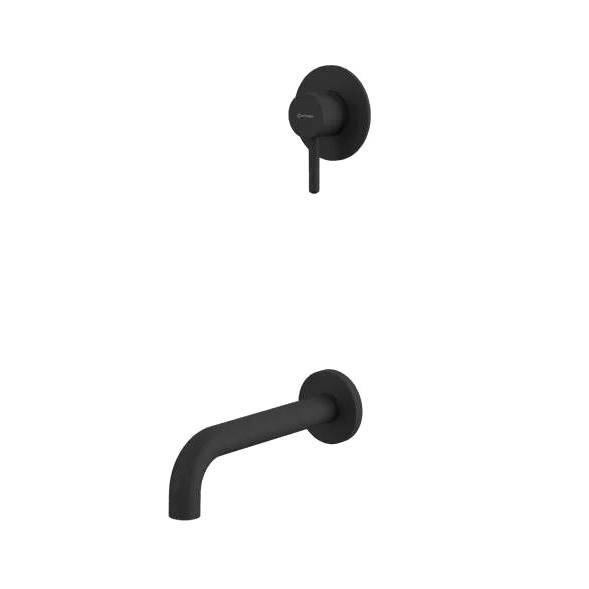 Душевая система WHITECROSS Y YSET03BL черная матовая, встраиваемая