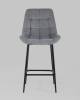 Набор из 2 полубарных стульев Stool Group Флекс AV 405-V12-08 (PP) X2 велютто серый, велюр фото 3