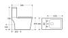Унитаз-компакт Royce Crown RCT-152204WH безободковый, сиденье микролифт, белый фото 8