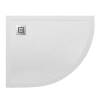 Поддон для душа BelBagno Uno TRAY-MR-UNO-RH-120/80-550-35-W-L-CR с сифоном и декоративной накладкой, белый, 120x80