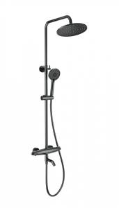 Душевая стойка Wonzon & Woghand WW-B3031-A1-BGG с термостатом, темный графит