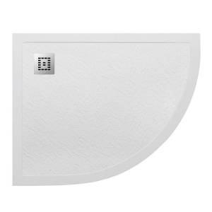 Поддон для душа BelBagno Uno TRAY-MR-UNO-RH-120/80-550-35-W-L-CR с сифоном и декоративной накладкой, белый, 120x80