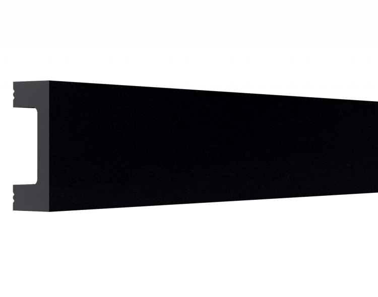 Молдинг Bello Deco XPS POLYMER МЛ 18/2.6 Черный антрацит 260x1.5x4