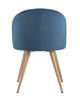 Набор из 4 стульев Stool Group Лион DC-69030 HLR-63 X4 голубой фото 8