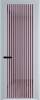 Межкомнатная дверь Profil Doors 3 AGP цвет профиля Серебро, стекло безопасное 6 мм фиолетовое шпион 800x2000