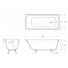 Чугунная ванна Delice Aurora DLR230603R-AS 150x70, с антискользящим покрытием, с ручками, с ножками фото 2
