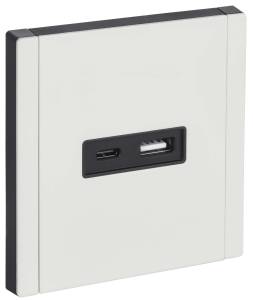 Розетка USB type A+C IEK Forte&Piano FP-U22-D31-M-K01 белый