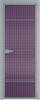 Межкомнатная дверь Profil Doors 4 AX цвет профиля Серебро, стекло безопасное 6 мм мору фиолетовое 600x2000
