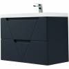 Тумба с раковиной Belbagno Vittoria VITTORIA-800-2C-SO-GO-P 80x45x57 Grigio Opaco подвесная с двумя выкатными ящиками фото 2