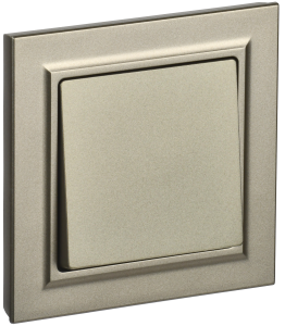 Выключатель 1-клавишный IEK Brite BR-V10-0-10-K37-F шампань