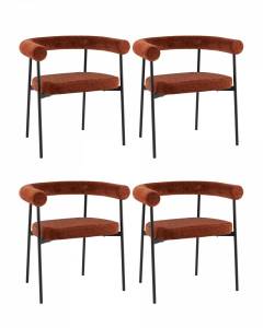 Стул обеденный Stool Group Шеви GP0320 FT56 BOX4 ZK Терракота 4 шт.