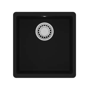 Кухонная мойка Lemark SINARA 400-U 9910061 подстольного монтажа из кварцгранита антрацит