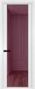 Межкомнатная дверь Profil Doors 2 AGP цвет профиля Вайт, стекло безопасное 6 мм фиолетовое шпион 600x2000