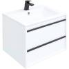Тумба с раковиной Aquanet Lino 60 белый матовый