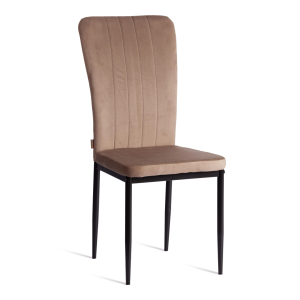 Стул Tetchair Verter (mod. BC577-DC) 21247 металл, флок, Beige (бежевый) HLR8/черный