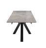 Стол Дик DikLine SFE140 00-00075483 italian grey, подстолье черное, опоры черные 140(200)x80x77 фото 2