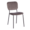 Стул Tetchair Carol (mod. UC06) 19320 light grey HLR24, черный