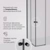 Душевой уголок AM.PM X-Joy W94G-403-8080-BТ1К профиль черный матовый, стекло прозрачное, 80x80 фото 6
