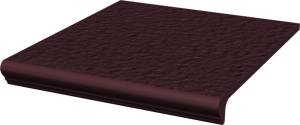 Ступень Paradyz Natural Brown Duro простая с носиком структурированная 30x33