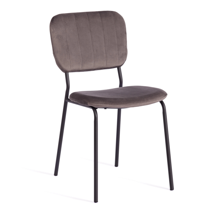 Стул Tetchair Carol (mod. UC06) 19320 light grey HLR24, черный