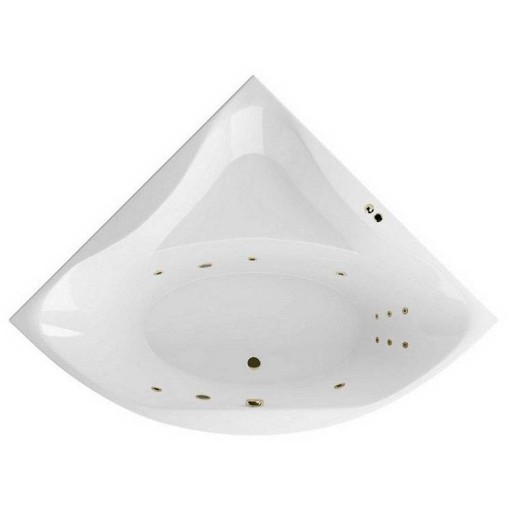 Акриловая ванна Excellent Glamour LINE WAEX.GLA15.LINE.BR 150x150 бронза