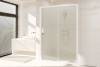 Душевая дверь в нишу Royal Bath Accord RB150HS-C профиль белый, стекло матовое, 150x200