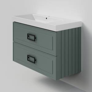 Тумба под раковину La Fenice Cubo Twin Grigio 100 серо-зеленый матовый