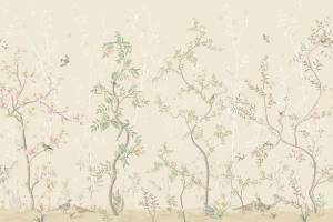 Бесшовные Eco обои Ortograf Chinoiserie 33922 Spring garden beige Жемчуг ОЕ-Р3