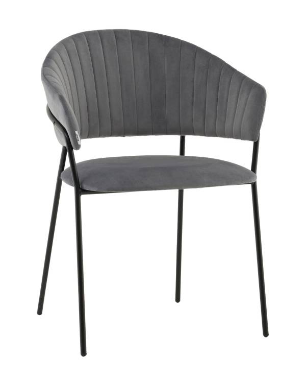 Стул Stool Group Бруно AV 433-H15-08 серый, велюр