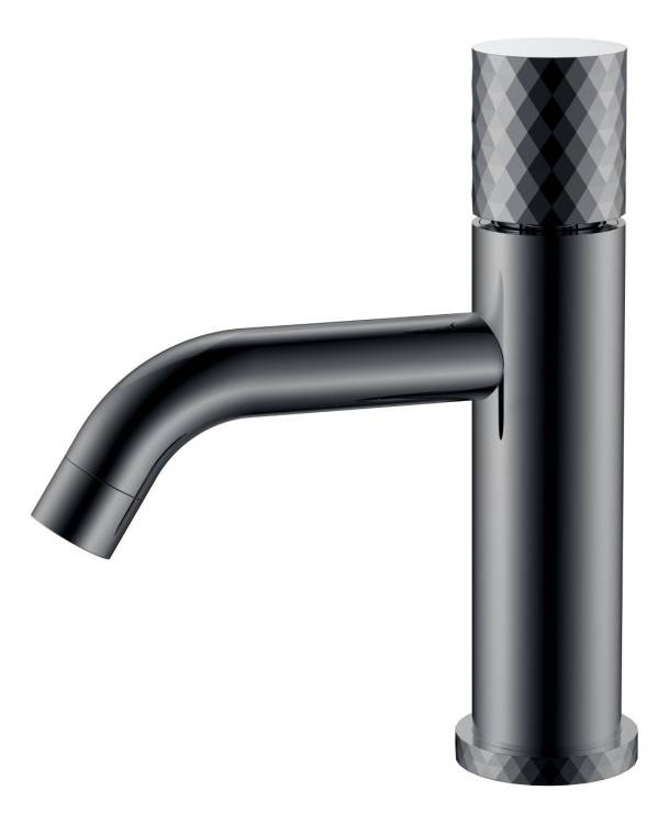 Смеситель для раковины Boheme Stick 121-SGM Shine Gun Metal Diamond