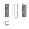 Шкаф-пенал Grossman Блисс 303546 подвесной, графит матовый, 35 см фото 2