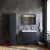 Шкаф-пенал AM.PM Gem M90CHR0306GM подвесной, правый, 30 см, push-to-open, графит матовый фото 2