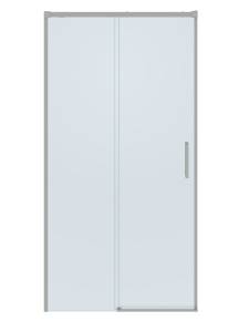 Душевая дверь в нишу Cezares PLANE-BF-1-100-C-IN профиль сатин, стекло прозрачное, 100x195