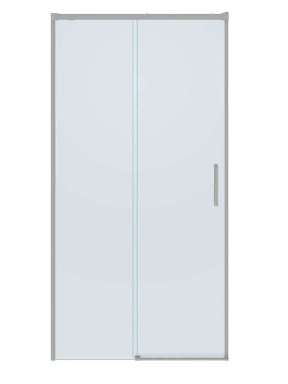 Душевая дверь в нишу Cezares PLANE-BF-1-100-C-IN профиль сатин, стекло прозрачное, 100x195