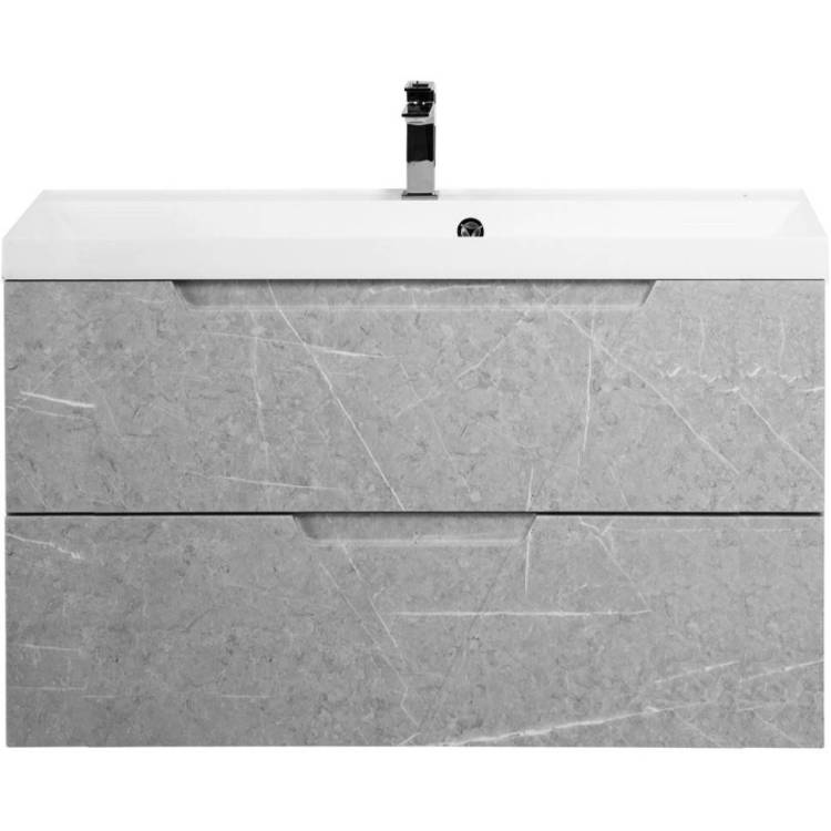 Тумба под раковину Belbagno Vittoria VITTORIA-1000-2C-SO-TB-P 100x45x57 Toros Bianco подвесная с двумя выкатными ящиками