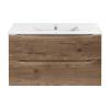 Тумба под раковину Vincea Mia Slim 900 VMC-2MC900S1VO подвесная, V.Oak