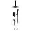 Душевая система Filarete Waterfall FL1012BL черный