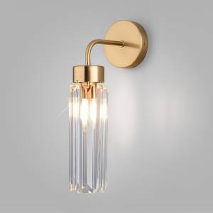 Настенный хрустальный светильник Eurosvet Gilian 60163/1 латунь