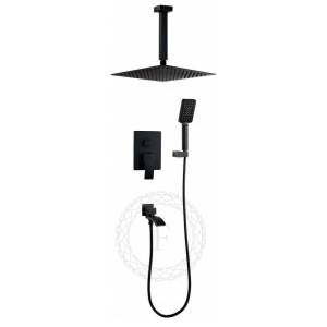 Душевая система Filarete Waterfall FL1012BL черный